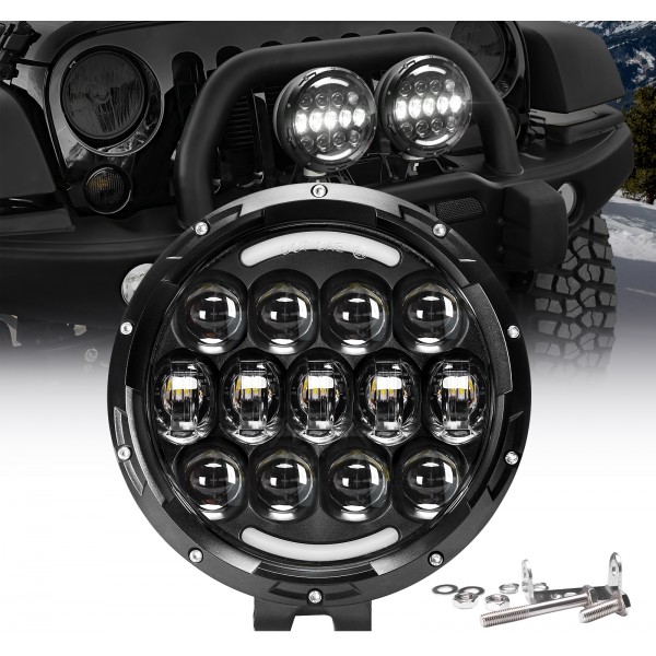 AUDEXEN LED Work Lights, 7 Inch 105W Round Spot LE...