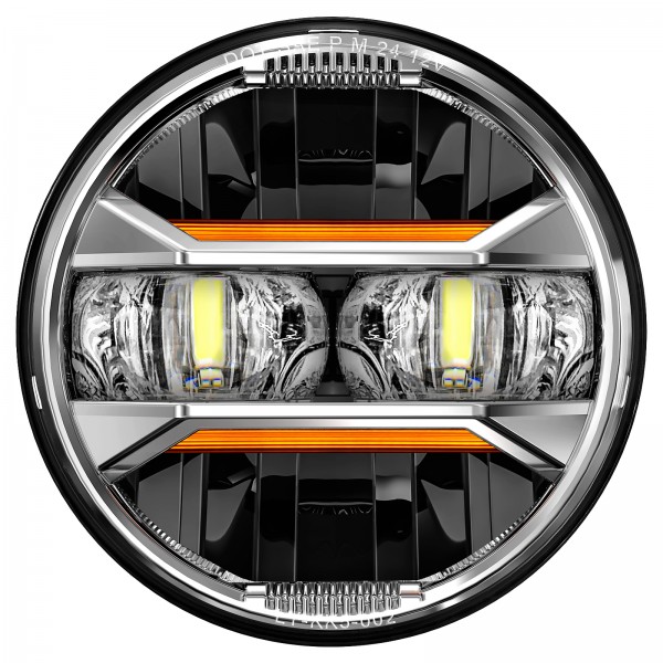 AUDEXEN 5.75" LED Headlight for Harley, Amber...