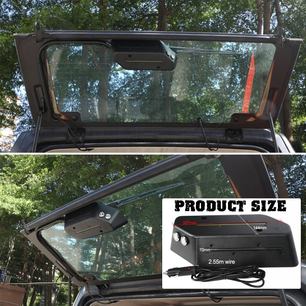 AUDEXEN LED Trunk Light Compatible with Jeep Wrangler JL JLU 2018-2024, LED Cargo Light with White light and Flash Amber Warning Light, Direct Plug in Cigarette Lighter Socket