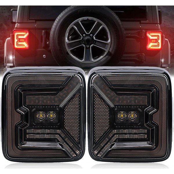 AUDEXEN LED Tail Lights for Jeep Wrangler JL JLU 2...