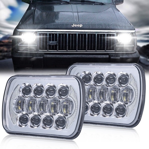 105W 5x7 7x6 Inch High Low Beam Led Headlights for...