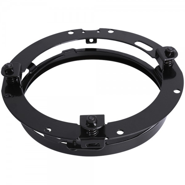7 Inch Round Headlight Mounting Bracket Adapter for Harley Motorcycle 7 Inch Led Headlight Mount - Black