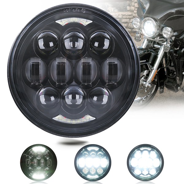 5.75 Inch Led Headlight 80W DOT Approved for Harle...